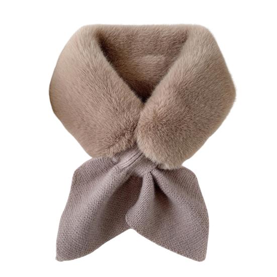Thickened Warm Wide Noble Thermal Scarf Women Autumn Winter Imitation Rabbit Fur Scarf