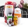 Charming Wooden Santa Claus Nesting Doll Set 6 Layers Of Festive Home Decor And Gifts For The Holidays