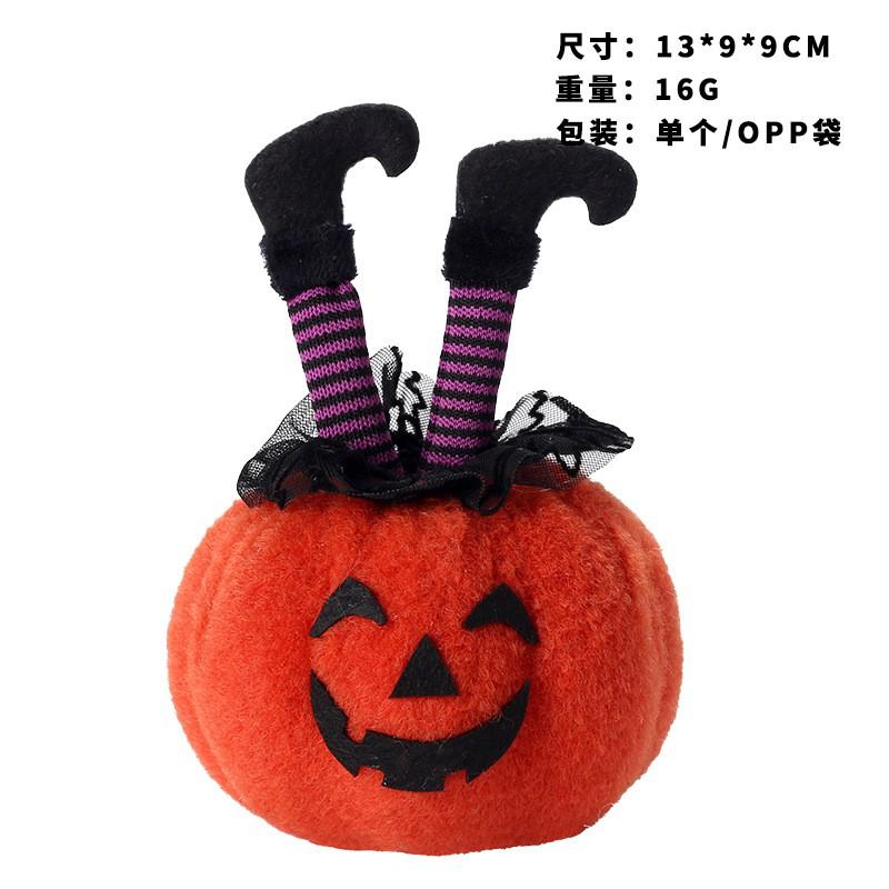 Halloween Decor Witch Feet Pumpkin Doll Ornament Gothic Party Table Decoration