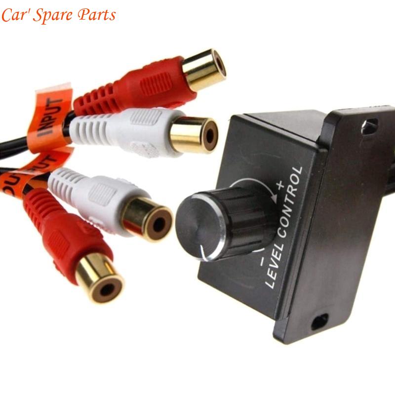 

Y4UA Durable Car Speaker Amplifier Bass RCA Level Remote Volumes Control Knob Regulator China Mainland