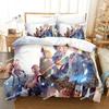 Anime Game Heaven Burns Red Bedding Set Printed Duvet Cover Pillowcase Single Double Style Queen King Size Sets