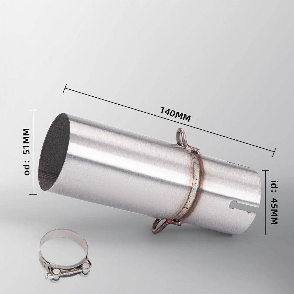 For Suzuki Motorcycle Modification Exhaust Middle Tail Section 28-45MM Adapter 51mm Exhaust Section Non-Destructive Install 45mm-51mm
