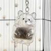 Pet Shaped Hamster Hair Storage Hair Container Pet Hair Memorial Keyring  Backpack