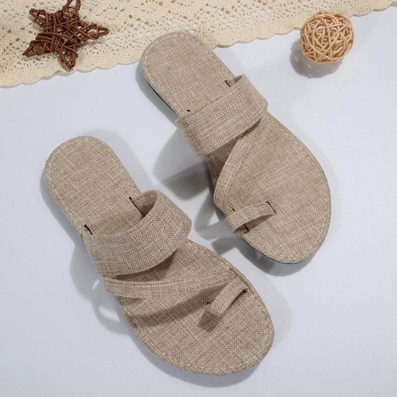 

Large size slippers women s new toe buckle flat bottom cross with beach women s shoes Sandal 36