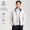 Langdeng Men's Reversible Fleece Stand-Collar Jacket