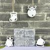 Christmas Themed Figurines Mold Silicone Texture for Handmade Ornaments Holiday Decorating and Creative Art Projects