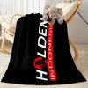 Electric Energy Holden Logo Blanket Durable Comfort Suitable for Livingroom Chair Bedding All-Season Use Stylish Decor