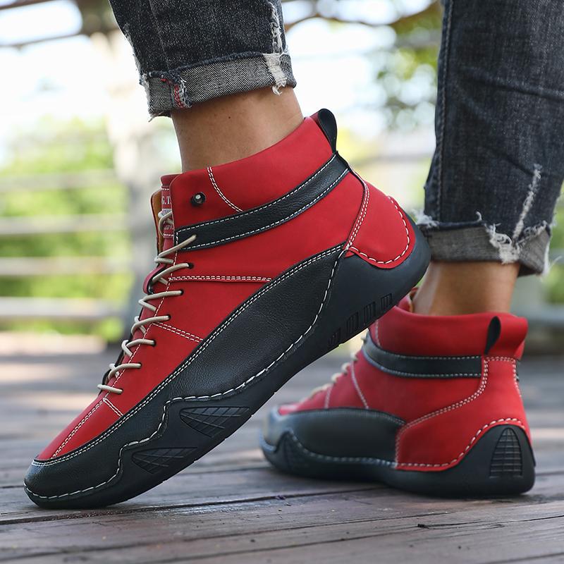 Ankle Boots Designer Luxury Brand Retro Lightweight Shock-absorbing Running Shoes Platform Boots Men Boat Shoe Sneakers