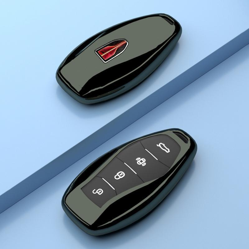 Premium HQ9 Men's Key Shell Cover for 2023 Hongqi H5 – Full Coverage with Stylish Buckle