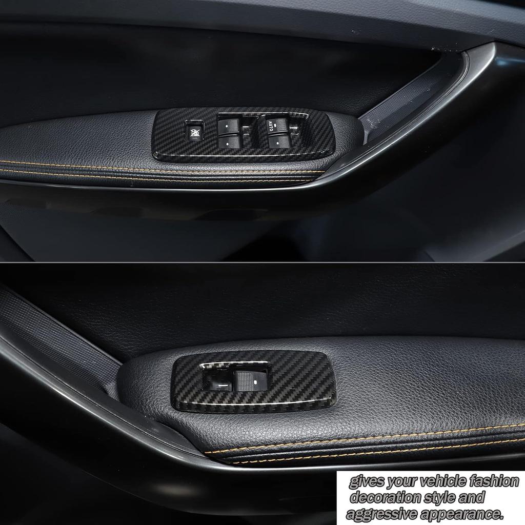 Lcojicep Window Lift Switch Cover Compatible with Ranger 2015-2021/Ford Everest, Window Lift Switch Cover Interior Button Trim Kit,Interior