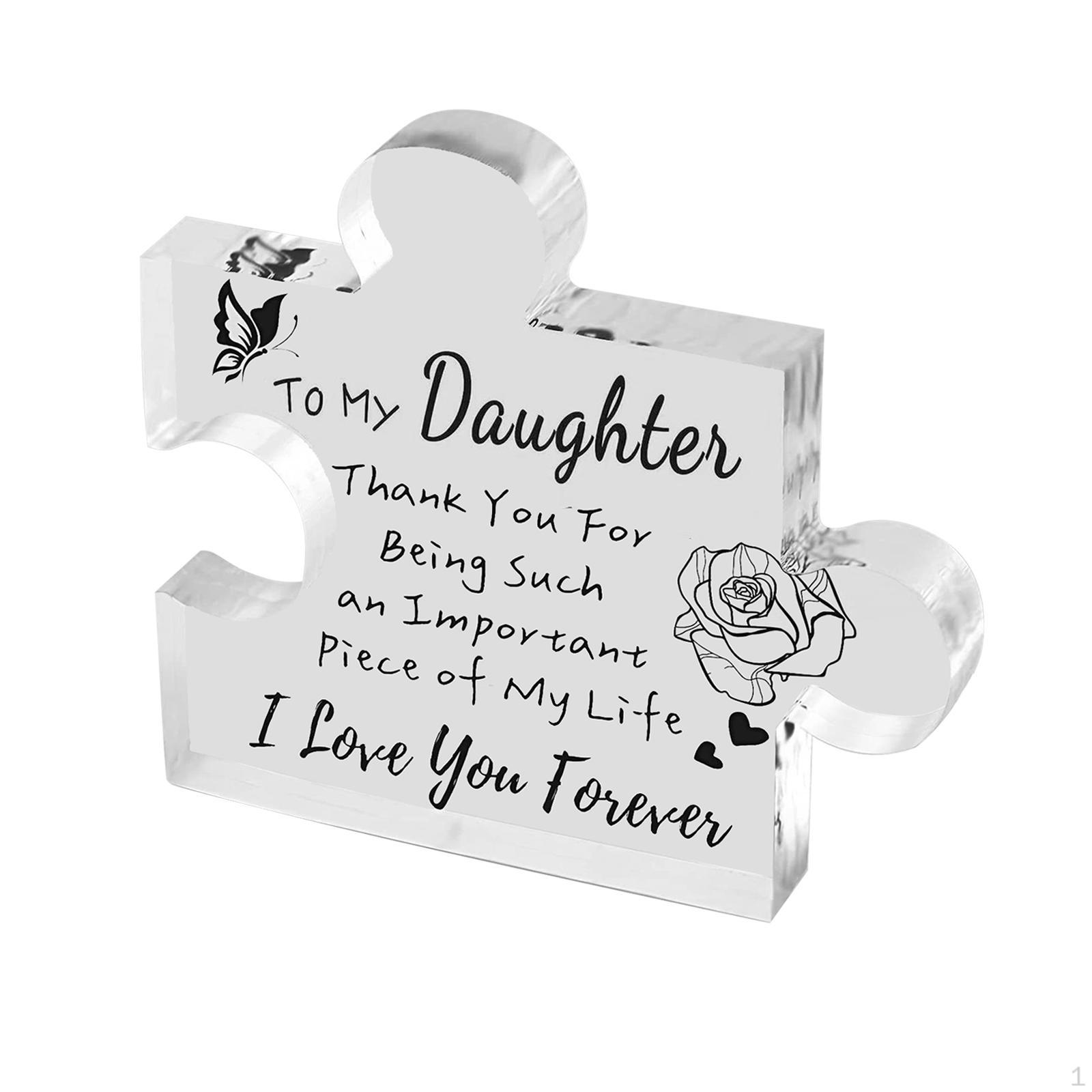 

Индивидуальная акриловая скульптура-головоломка для декора Daughter