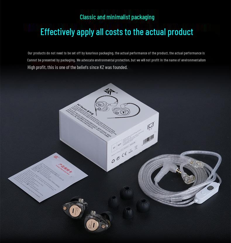 KZ-Taurus Dual Dynamic Driver Array Enhances HiFi Sound Quality Standards.