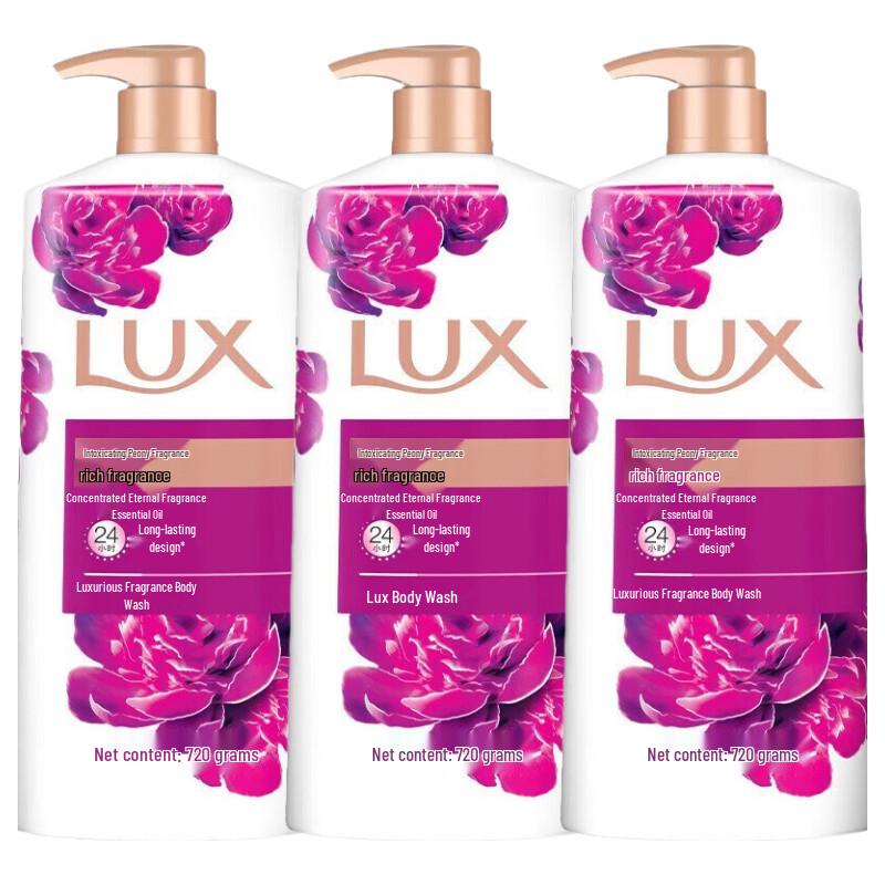 LUX Enchanting Peony Fragrance Body Wash 720g x 3 Pack