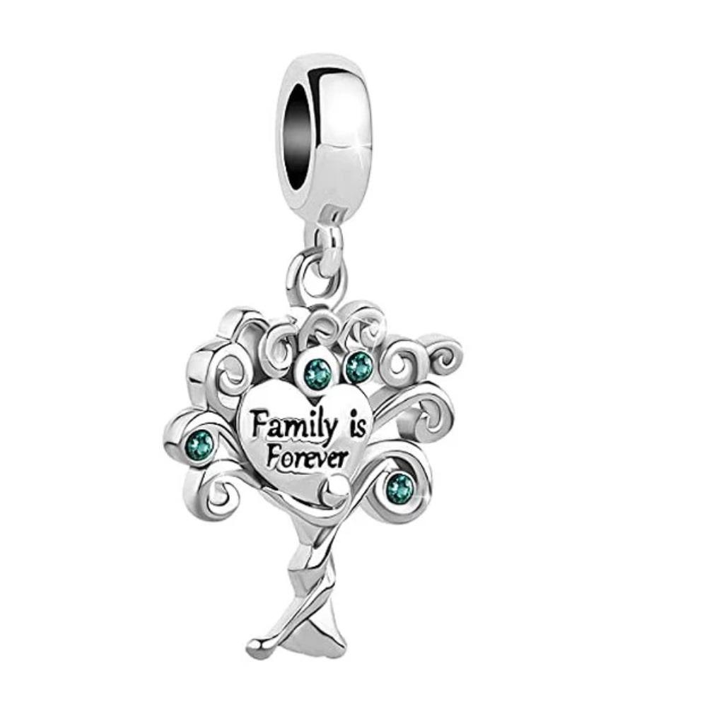 925 Silver Charm Family Tree Sunflower House Pendant DIY Bracelet Jewelry Gift for Women Fashion Trendy