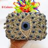 WHTUOHENG Borsa da Sera Occhio Malvagio con Strass Bianchi Portamonete 9 Colori Metallo Dorato Borsa in Cristallo AB Borsa da Matrimonio con Diamanti Borsa