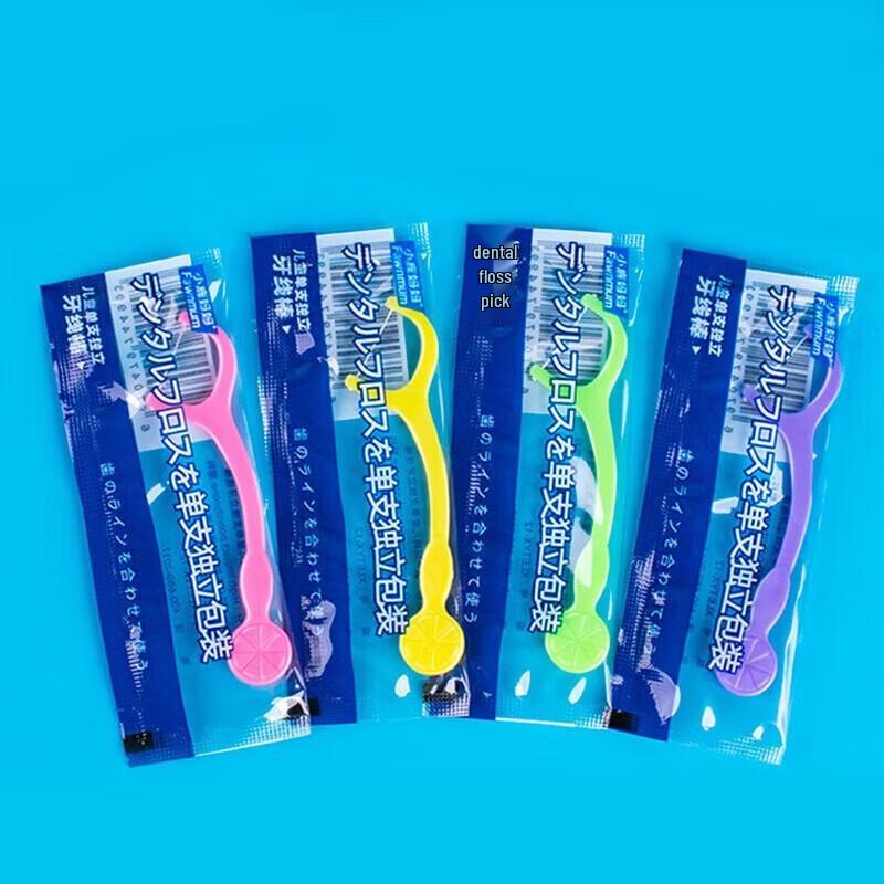 FAWNMUM Kids Ultra-Fine Dental Floss Picks, 100 Count