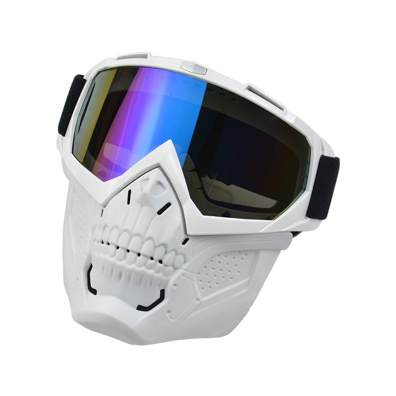 Anlorr Motorcycle Goggles Windproof Tactical Mask Dustproof Goggles With Face Protection Shield Mask