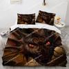 Pterosaur Duvet Cover Set Pterosaur Dragon Fantasy for Boys Teens Twin Bedding Set Double Queen King Size Microfiber Quilt Cover
