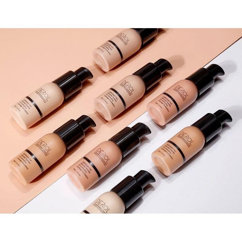 DEROL - Lightweight Oil-Controlling Coverage Foundation - 1-3