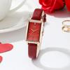 Retro Style Small Square Plate Women'S Watch Light And Small High-End Belt Watch Women'S Quartz Watch