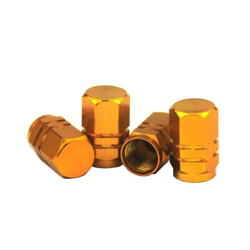 4Pcs Tire Valve Stem Caps Decorative Tires Accessories Aluminum Alloy Nipple Wheel Caps Cars Motorcycles Bicycle Cover Dustproof