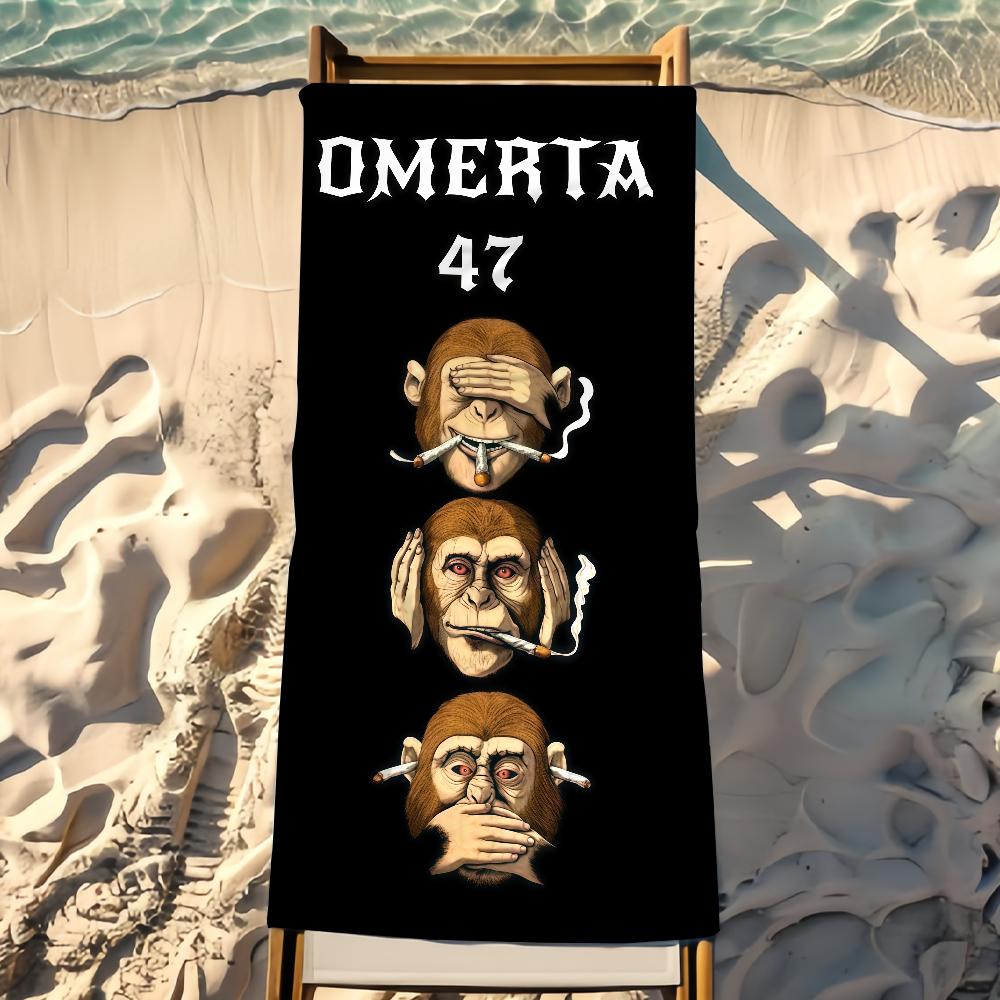 Marke O-Omerta 47 Handtuch Strandhandtuch Reise Leicht Hautfreundlich für Pool Strand Camping Kreuzfahrt Sommer