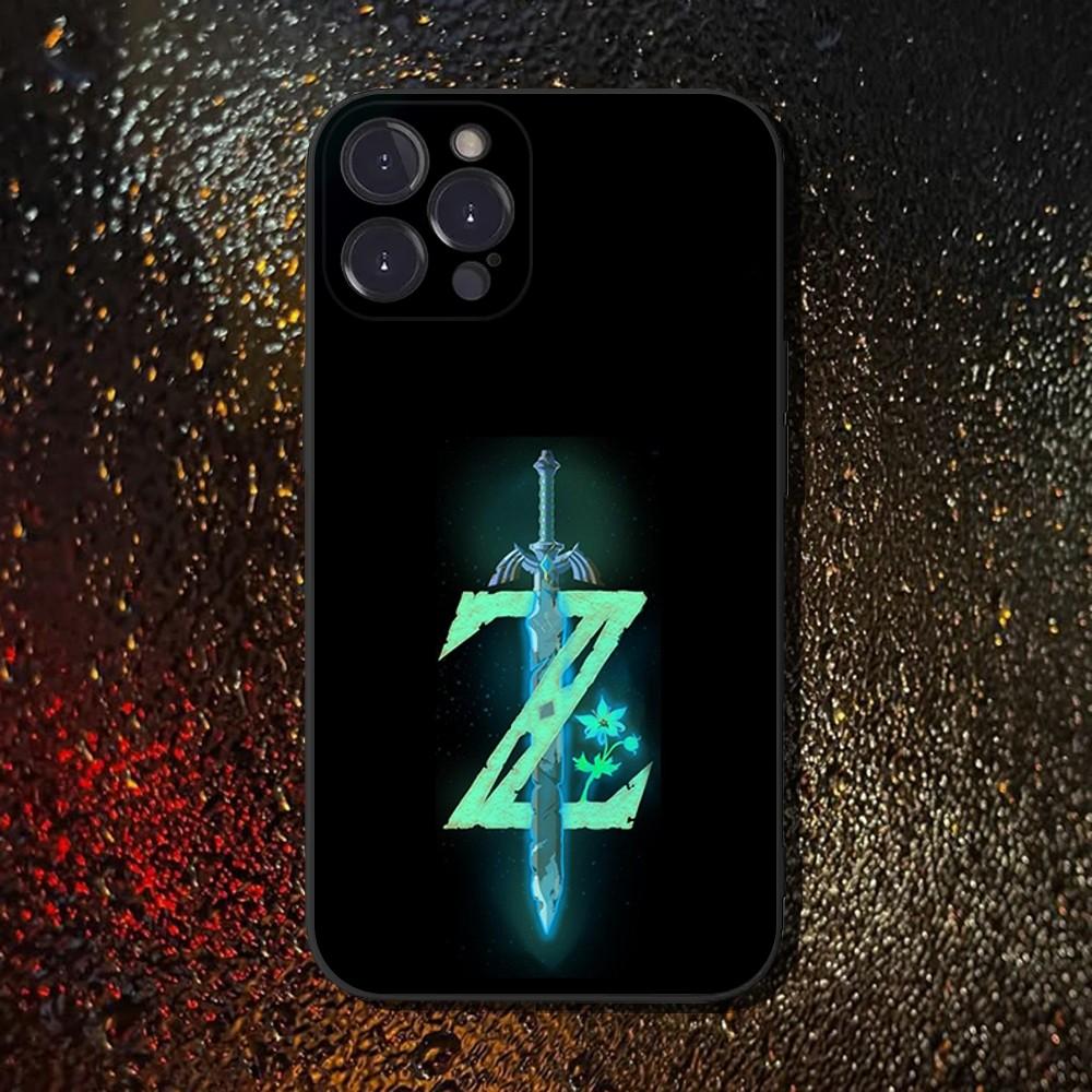 The Legend of Z-Zelda Phone Case For iPhone 16,15,14,13,12,11 Plus,Pro Max,XS,X,XR,SE,Mini,8,7,Soft Silicone Black Cover