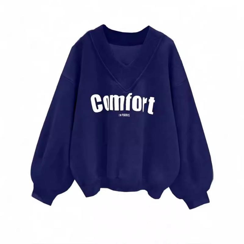 Felpa Casual Larga da Donna per Autunno e Inverno