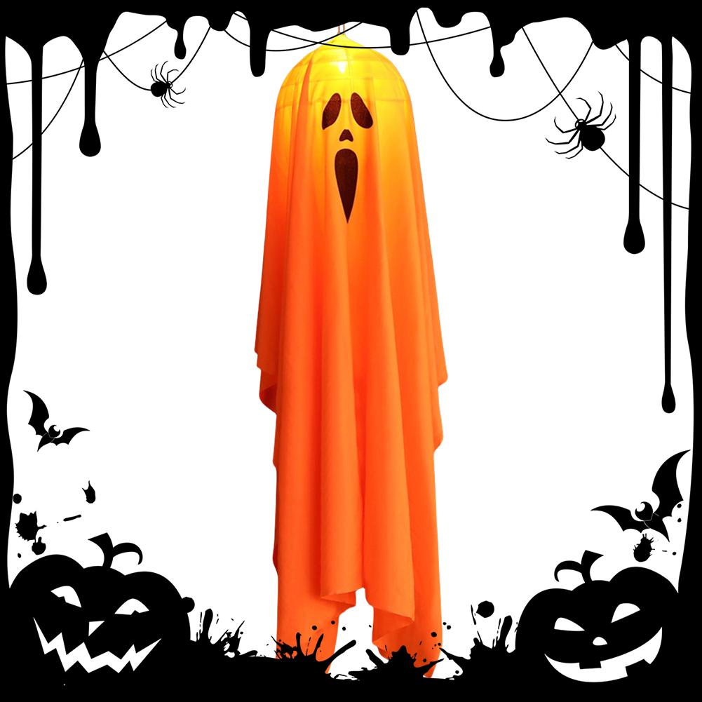 Halloween Decoration Electric Shaker Head Animatronics Pumpkin Light Up Eyes Creepy Sound for Front Garden Patio Lawn