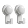 Practical Shower Hook 5kg Load Rustproof Metal Suction Hangers Rusts Resistant Bathroom Hook For Tile Walls