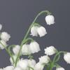 35Cm 5-Fork Imitation Bell Orchid Single White Small Lily Of The Valley Plastic Flower Imitation Flower Diy Home Decoration