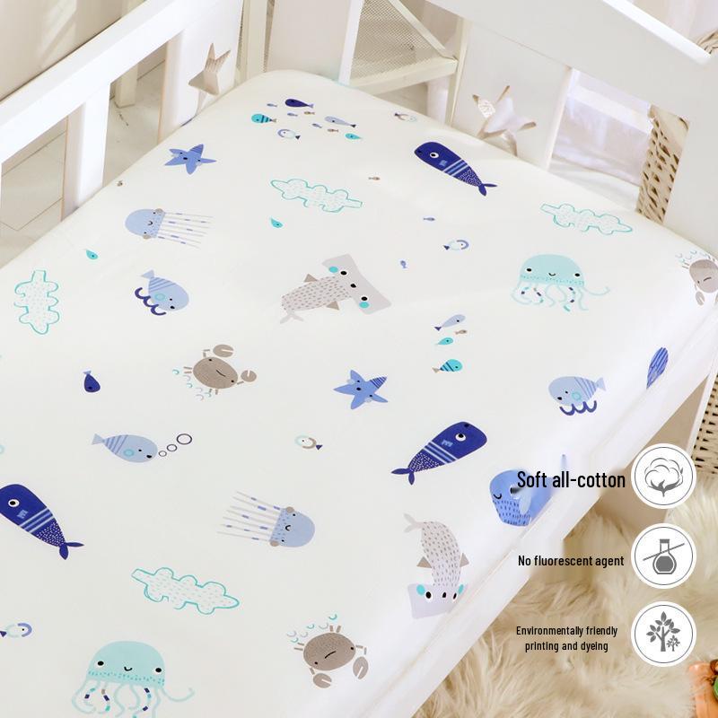 Customizable Soft Breathable Baby Crib and Kids Bed Mattress Cover