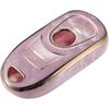 Schlüsselanhänger Hülle Kompatibel für Buick Enclave Verano Encore, 6 Tasten Porzellanmuster Weiches TPU Rosa Schlüsselloser Smart Key Fob Hülle Schutzschale