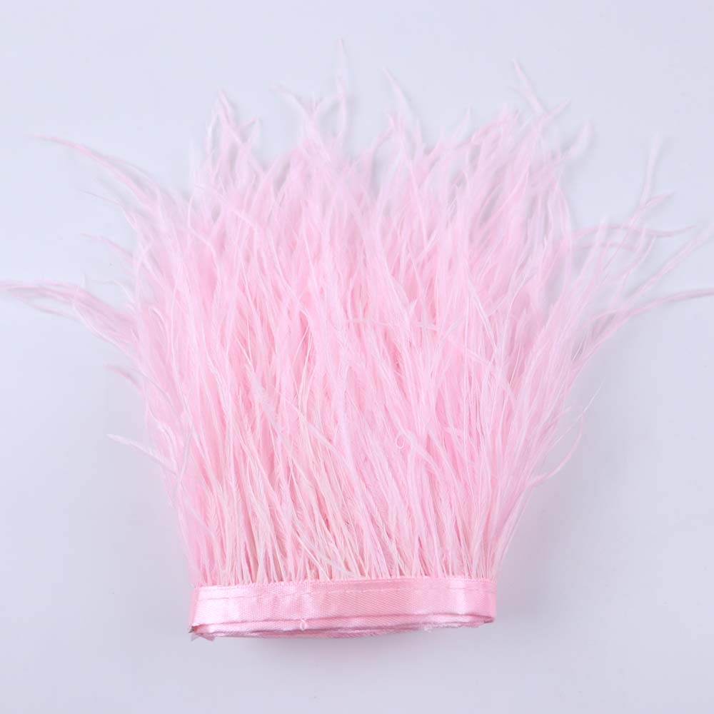 Feather 6-18CM Natural White Black Ostrich Feathers Trim for Wedding Dress Clothing Accessories Party Decoration Plume Fringe