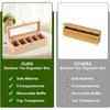 Tea Box,Wooden Detachable partition Tea Storage Box,Tea Bag Box Tea Bag Organizer with 5 compartments,Tea Box Organiser Storage,Tea Chest Container