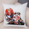 4 Pcs Cartoon Sport Motorcycle Cushion Cover Mobile Bike Pillow Covers Pillow Case For Sofa Home Car Peach Skin Pillowcase