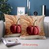 1 Pieces Autumn Pumpkin and Wheat Pattern Throw Pillow Polyester pillowcase, sofa decorative cushion cov Headboard Pillow