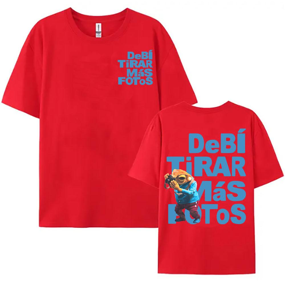 

Cartoon Frog DTMF Printing Tshirt Bad Bunny Debí Tirar Más Fotos Album 2025 Tshirts Cotton Short Sleeve Summer Teeshirt Women 4XL