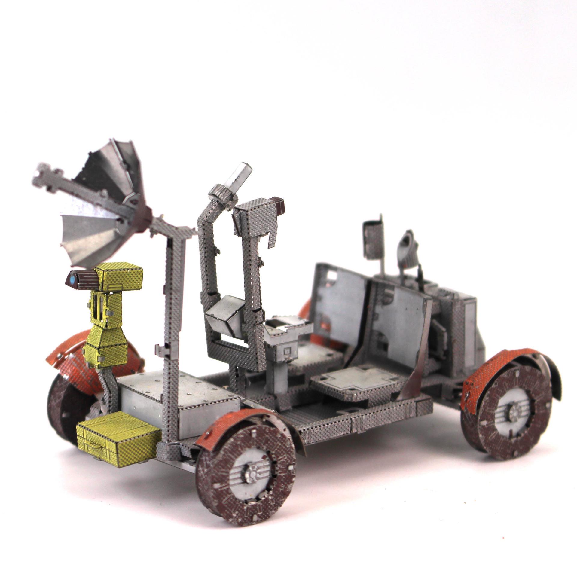 

Apollo Lunar Rover Stainless Steel 3D Puzzle Toy - Glue-Free DIY Assembly Model