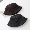 Niche Design Pleated Bucket Hat Women's Autumn New Retro Temperament Literary and Artistic Washbasin Hat Bucket Hat