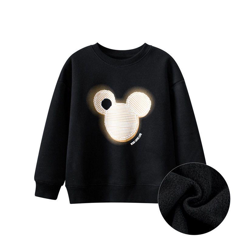 Brand Export Children's Clothing Autumn and Winter New Arrivals, Children's Fleece Sports Sweatshirt, Crew Neck Clothing for Older Boys and Girls