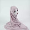 Fashion Strechy Cotton Jersey Hijab For Women Muslim Scarf Plain Long Shawls Islamic Turban Headbands Foulard New Headscarf Wrap