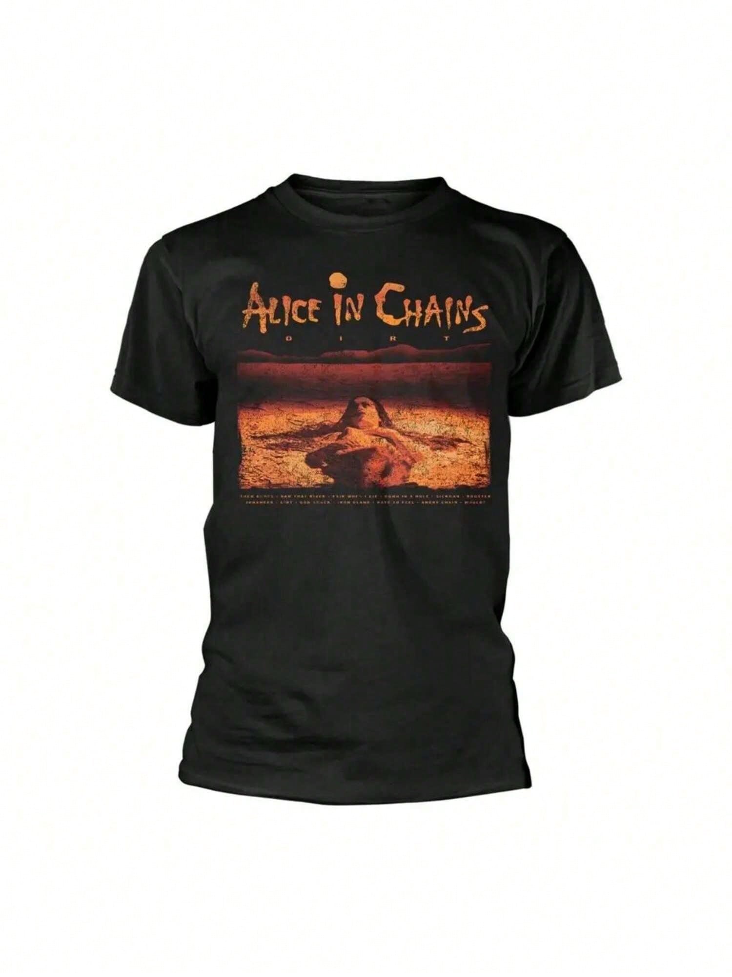 Alice In Chains Dirt Tracklist Black T Shirt Medium S