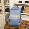 Schoolbag Japanese new solid color simple campus junior high school schoolbag Korean version girl backpack women's large capacity travel backpack