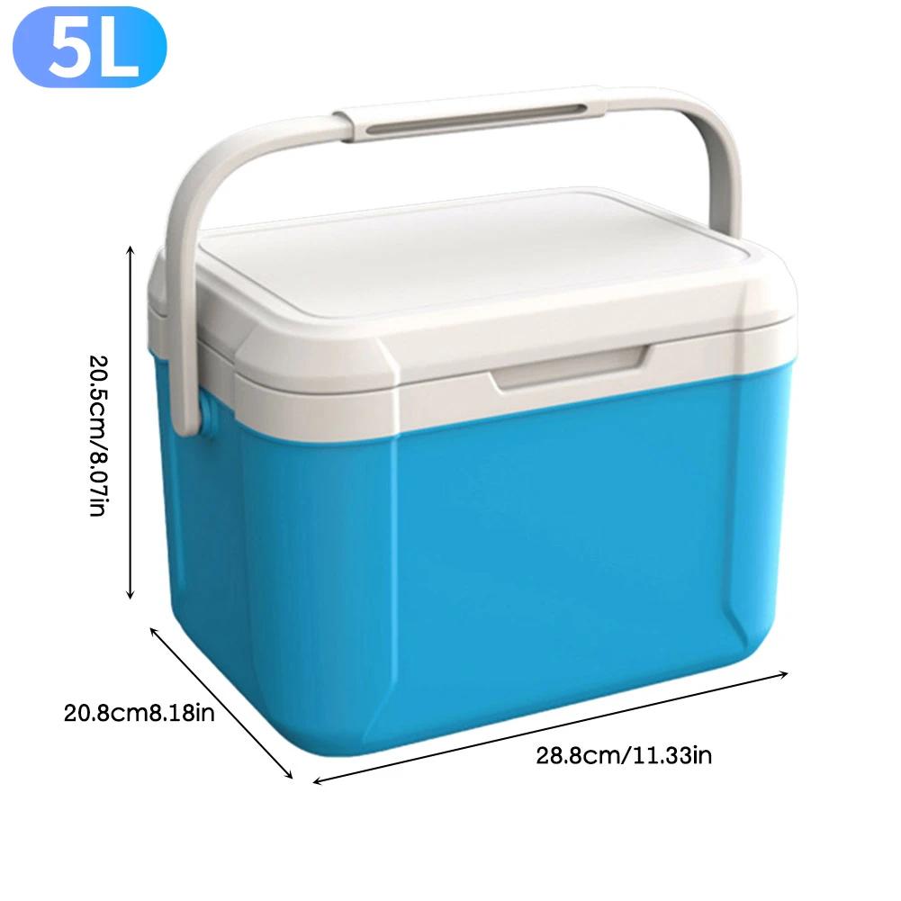 3/5L Camping Cooler Box Heat Preservation Car Refrigerator Large Capacity Camping Fridge Ice Cooler Cooling Beverage Storage Box