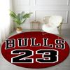 Customizable Chicago Bulls Round Non-Slip Carpet - Ideal for Garden, Picnic, Office, Perfect for Decoration, Suitable For All Seasons
