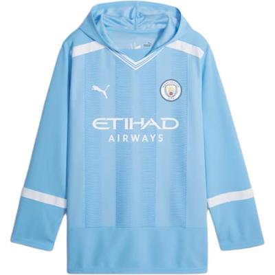 Manchester City Oversized Winter Football Jersey Retro Comfortable Long Sleeve Men Jersey Light-Blue 774346-01