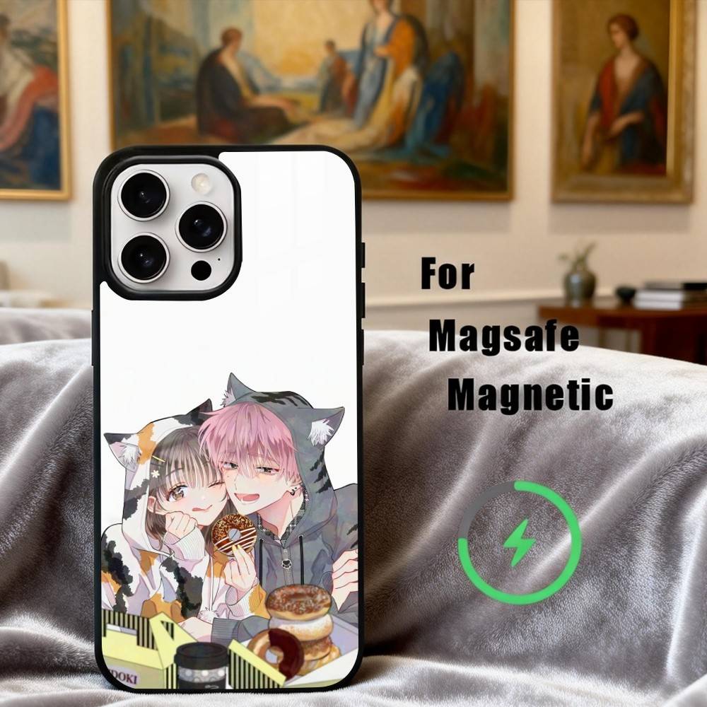 T-Tamon s B-Side-E Phone Case For iPhone17,16,15,14,13,12,11 Plus,For Magnetic Wireless Charge Cover