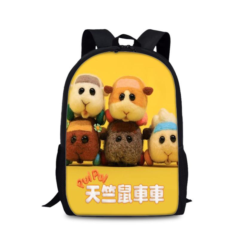 Tangalang Pui Pui Hamster Backpack For Kids With Nylon Material And Spacious Design