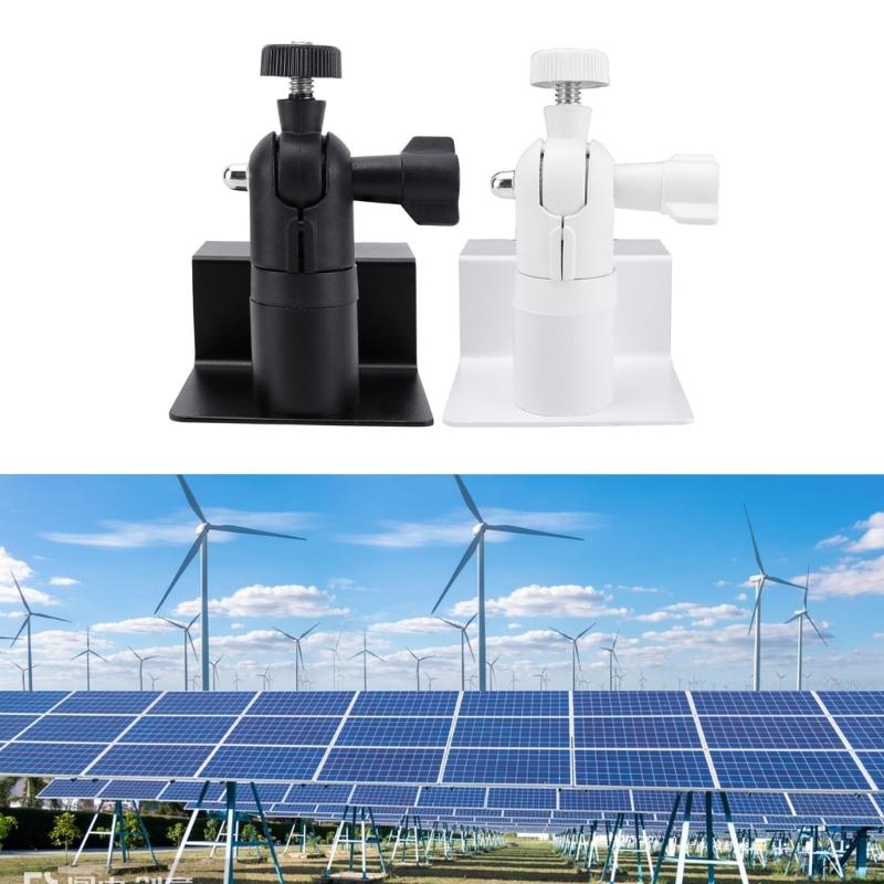 Solars Panel Mounting Brackets Aluminum Alloys 360 Rotate Angle Adjustment Gutters Installation Weatherproofed